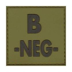 Identifiant de groupe sanguin en PVC - Vert olive / B -