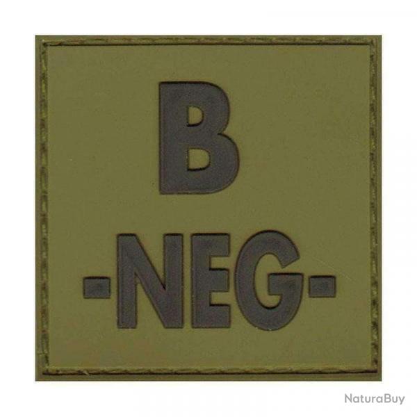 Identifiant de groupe sanguin en PVC - Vert olive / B -