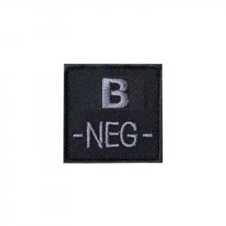 Identifiant de groupe sanguin Low Visibility BK - Noir / B -
