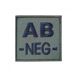 Identifiant de groupe sanguin Low Visibility VO - Vert olive / AB -