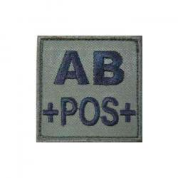 Identifiant de groupe sanguin Low Visibility VO - Vert olive / AB +