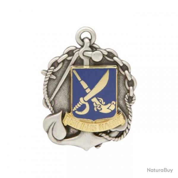 Insigne de bret Argent Fusilier Marin - Argent