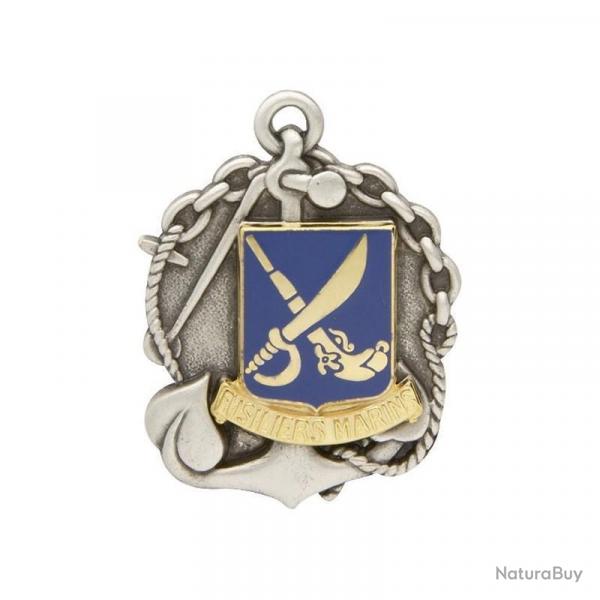 Insigne de bret Argent Fusilier Marin - Argent