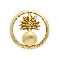 Insigne de béret modèle Or Ecole militaire Interarme - Or