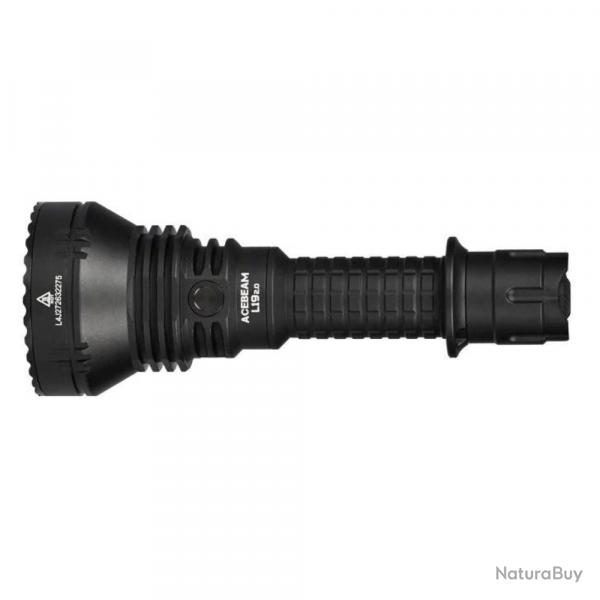 Lampe torche AceBeam L19 2.0 Long Range - 2200 lm / 1083 m - Noir