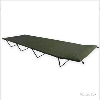 Lit De Camp Pliable Mil-Tec US - Structure Aluminium Robuste 190x65cm Jusqu'à 120kg Avec Sac De Transport