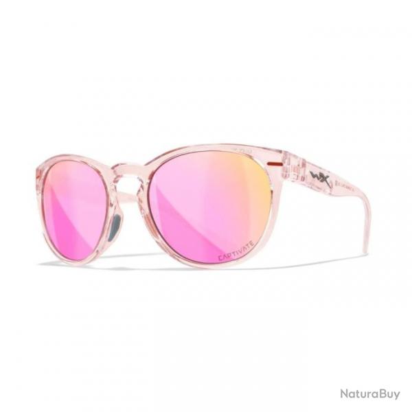 Lunettes Wiley X - Polaris Rose Or Miroir / Crystal Blush