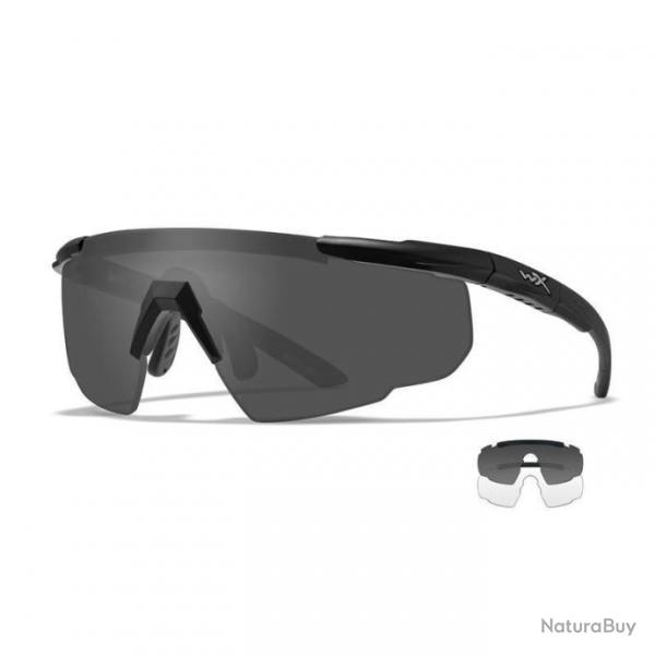 Lunettes Wiley X Saber ADV - Noir / Neutre / Fum