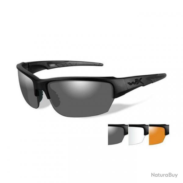 Lunettes Wiley X Saint 3 crans - Noir / Neutre / Fum / Light Rust