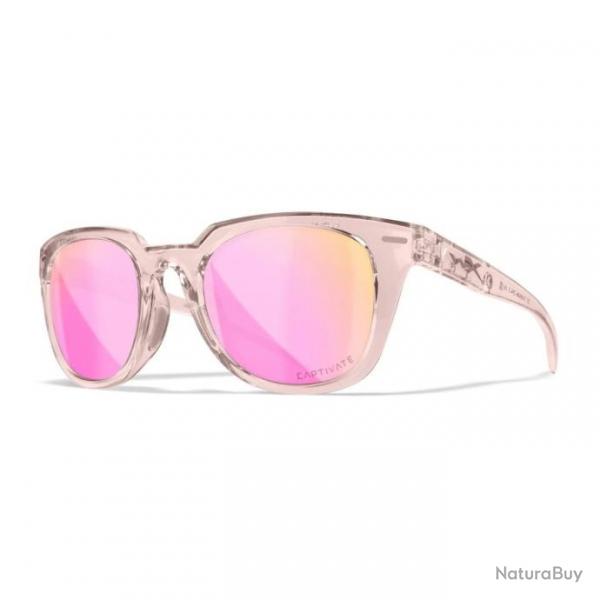 Lunettes Wiley X Ultra - Polaris Rose Or Miroir Fum Vert / Crystal Blush