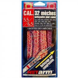 Mèche nettoyante Net'Arm cal .218 - Rouge