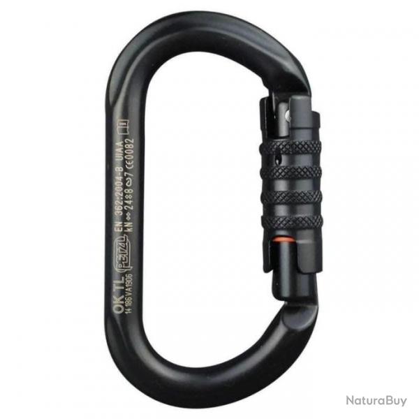 Mousqueton d'escalade Petzl OK Triact Lock - Noir