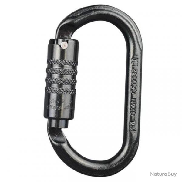 Mousqueton d'escalade Petzl Oxan Triact Lock - Noir