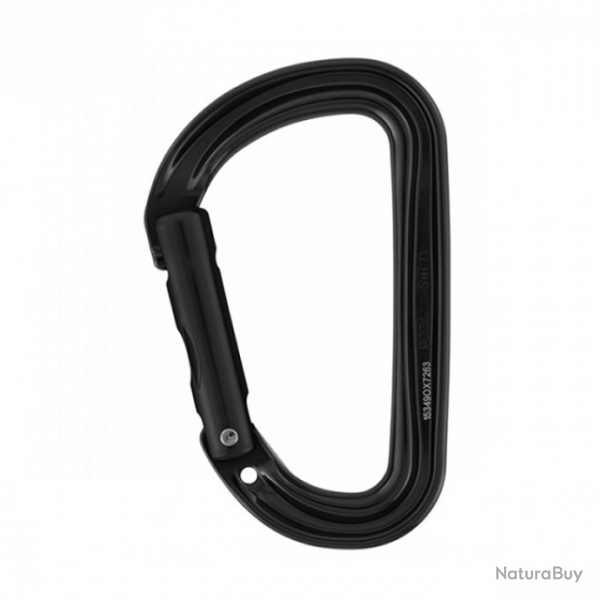 Mousqueton d'escalade Petzl SM'D NO LOCK - Noir