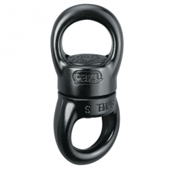 Mousqueton d'escalade Petzl Swivel S - Noir