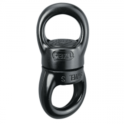 Mousqueton d'escalade Petzl Swivel S - Noir