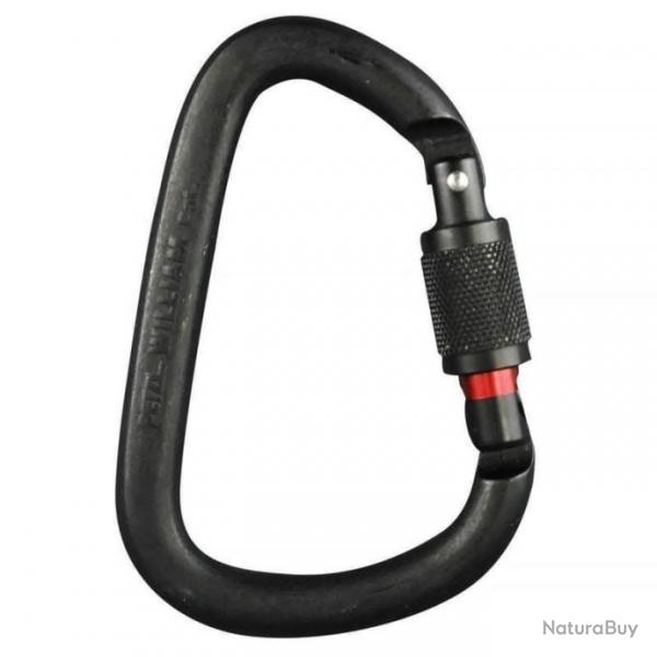 Mousqueton d'escalade Petzl William Screw Lock - Noir