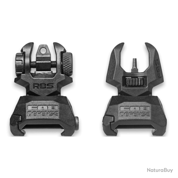 Organes de visée auxiliaires FAB Defense FRBS Kit - Noir