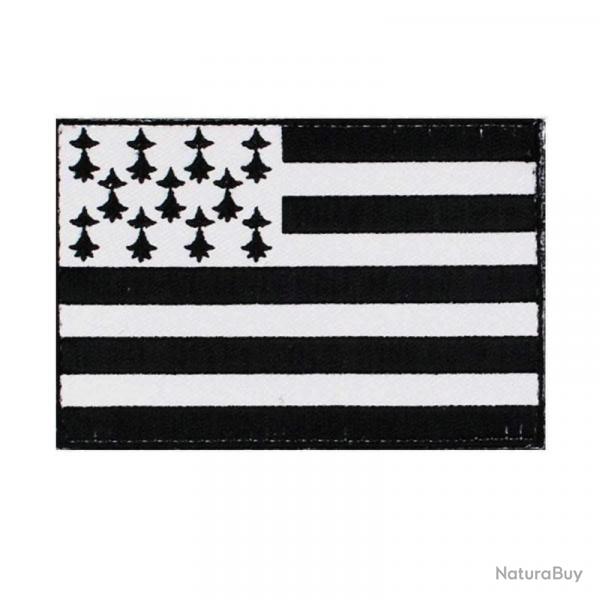 Patch Bretagne - Blanc / 7x5cm