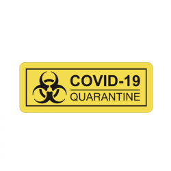 Patch COVID-19 Quarantine - Jaune