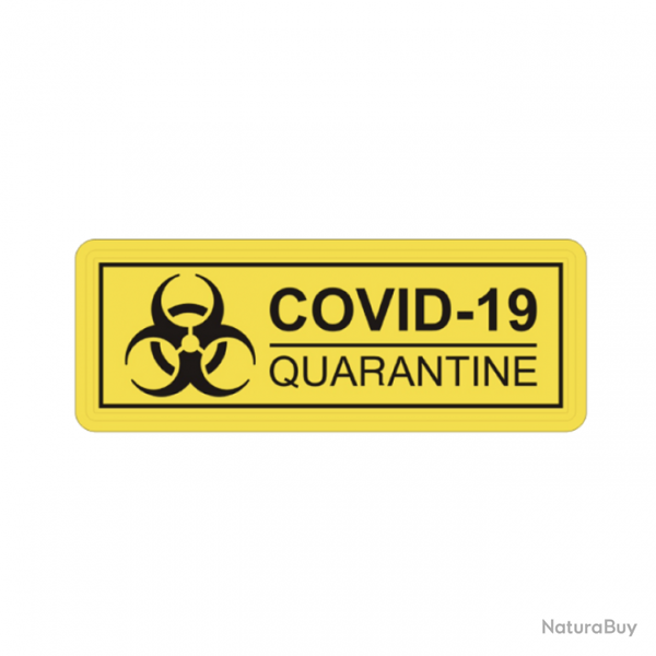 Patch COVID-19 Quarantine - Jaune