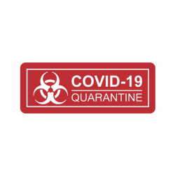 Patch COVID-19 Quarantine - Rouge