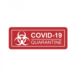 Patch COVID-19 Quarantine - Rouge