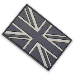 Patch Drapeau Britannique en Gomme - Noir