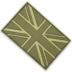 Patch Drapeau Britannique en Gomme - Vert