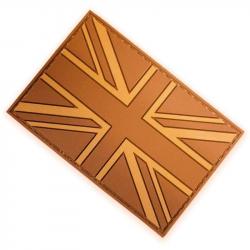 Patch Drapeau Britannique en Gomme - Orange