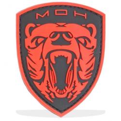 Patch Grizzly Medal of Honor - Rouge