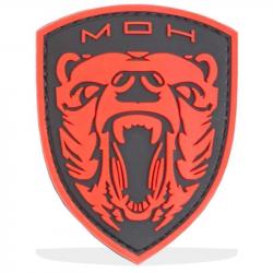 Patch Grizzly Medal of Honor - Rouge