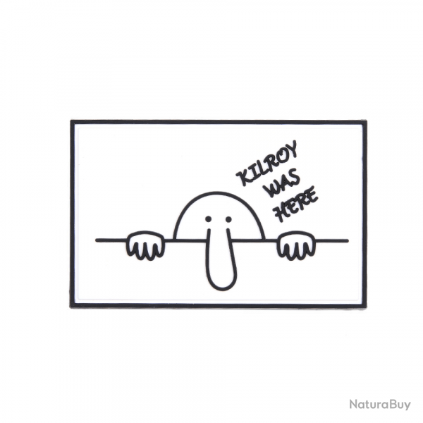 Patch Kilroy Was Here Blanc - Blanc