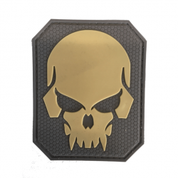 Patch Large Pirate Skull - Coyote