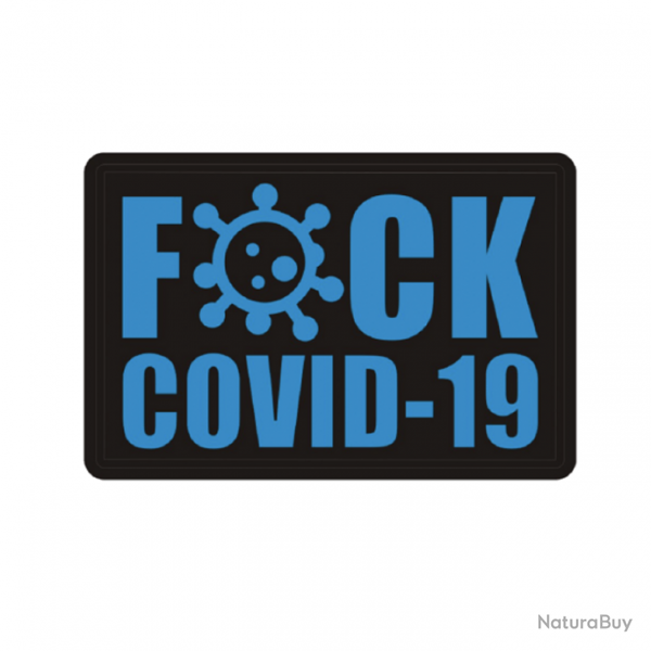 Patch Morale FUCK COVID-19 - Bleu