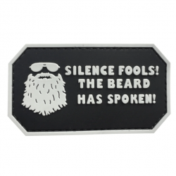 Patch Silence Fools! The Beard Has Spoken - Noir