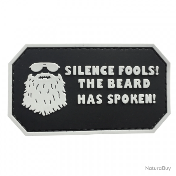 Patch Silence Fools! The Beard Has Spoken - Noir