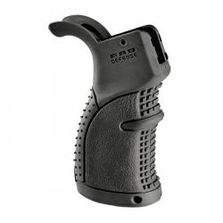 Poignée Pistolet Améliorée avec Revêtement en Caoutchouc FAB Defense AGR-43 pour AR15 / AR10 / M16 /