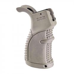 Poignée Pistolet Améliorée avec Revêtement en Caoutchouc FAB Defense AGR-43 pour AR15 / AR10 / M16 /