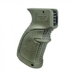 Poignée pistolet ergonomique pour AK47/74 FAB Defense AGR-47 Rubber - Vert olive