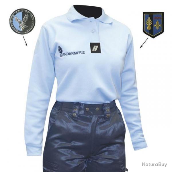 Polo Gendarmerie Patrol Equipement Femme ML - Bleu / M