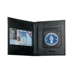 Porte-carte horizontal à 2 volets GK Pro FDO - Noir