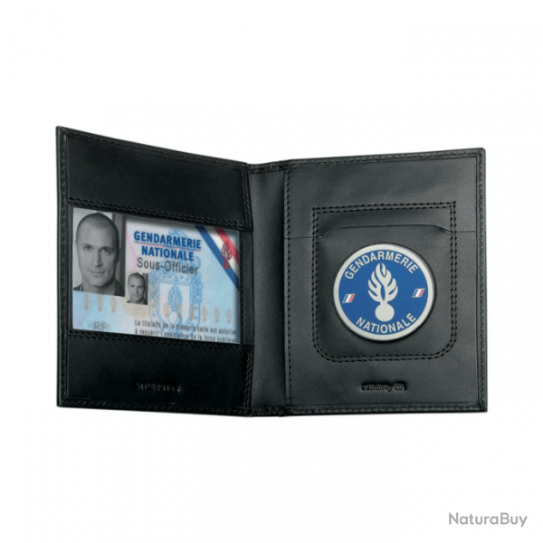 Porte-carte horizontal  2 volets GK Pro FDO - Noir