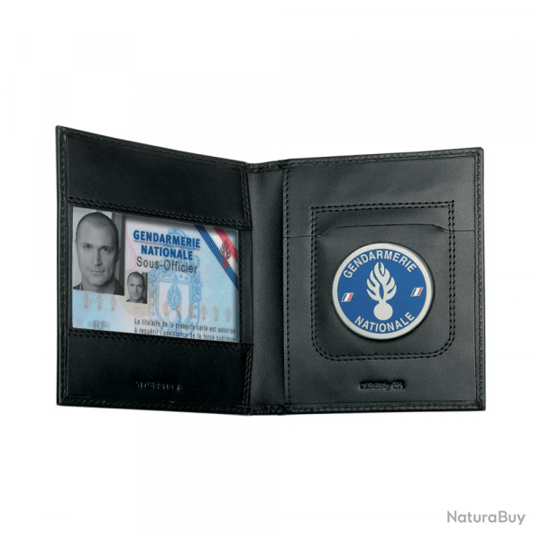 Porte-carte horizontal  2 volets GK Pro FDO - Noir