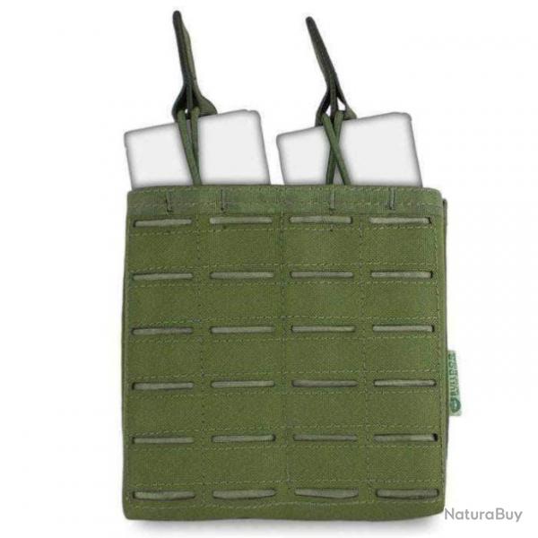 Porte-chargeur Bulldog Tactical Gear LAZER OPEN TOP 2X1 - Vert olive