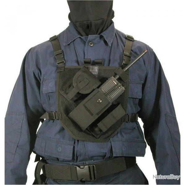 Porte-radio Blackhawk Patrol - Noir