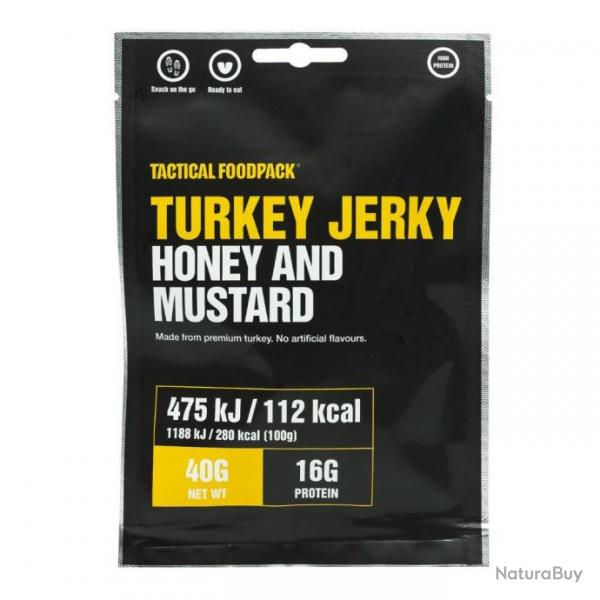 Ration lyophilise Tactical Foodpack Dinde Jerky au Miel  la Moutarde - Autre