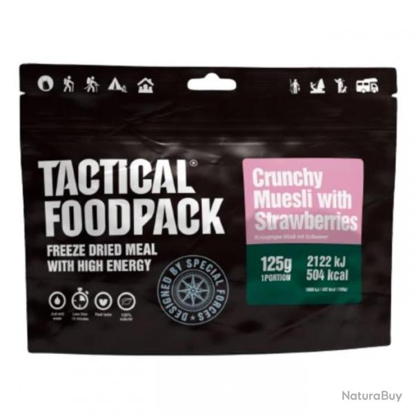 Ration lyophilise Tactical Foodpack Muesli Croquant aux Fraises - Autre