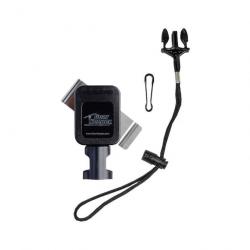 Rétracteur tactique Gear Keeper Sidearm Tether Low Force avec clip de ceinture rotatif - Noir / 91 c