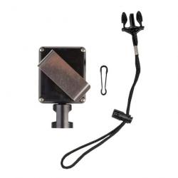 Rétracteur tactique Gear Keeper Sidearm Tether Super Force avec Clip Rotatif pour Ceinture - Noir / 